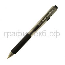 Ручка шариковая Pentel BK437 Wow 3х гранная черная