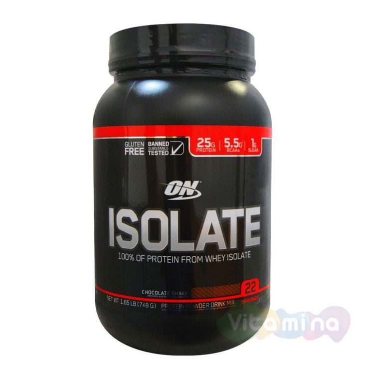 ​Изолят Optimum Nutrition Isolate GF 1,65lb (0,75 кг)