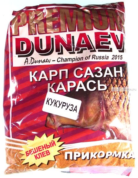 Прикормка Dunaev Premium  1кг Карп-Карась-Сазан (Кукуруза)