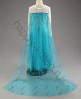 Карнавальный костюм платье Эльзы роста 100 - 140  см