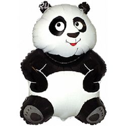 Шар (33''/84 см) Фигура, Большая панда, Белый