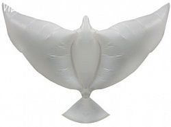 Шар (34''/86 см) Фигура, Воздушный надувной голубь, Белый