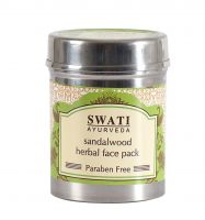 Маска для лица на натуральных травах Сандал Свати Аюрведа | Swati Ayurveda Sandalwood Face Pack
