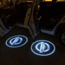 Проекция логотипа Nissan, LED, на 2 двери