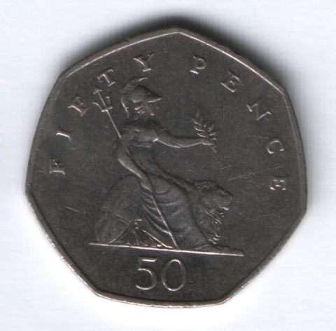 50 пенсов 1997 г. Великобритания