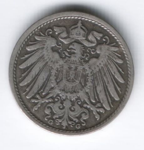 10 пфеннигов 1905 г. G Германия