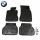 Коврики резиновые в салон автомобиля BMW 5 (E60/ E61) черные Rezaw Plast (Польша) - 4 шт | Автоковрики из резины в машину БМВ E60 арт 200703