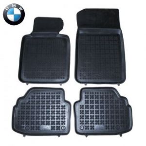 Коврики резиновые в салон автомобиля BMW 3 (E92) черные Rezaw Plast (Польша) - 4 шт | Автоковрики из резины в машину БМВ E92 арт 200705