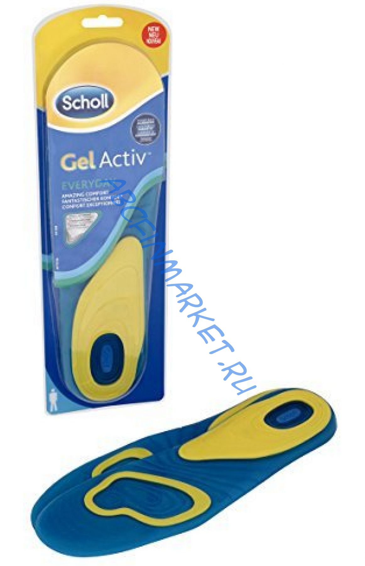 Scholl GelActive Everyday гелевые стельки для обуви Мужские 42-48