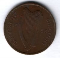 1 пенни 1935 г. Ирландия