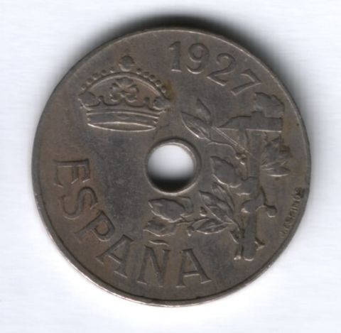 25 сантимов 1927 г. Испания