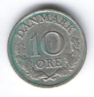 10 эре 1961 г. Дания