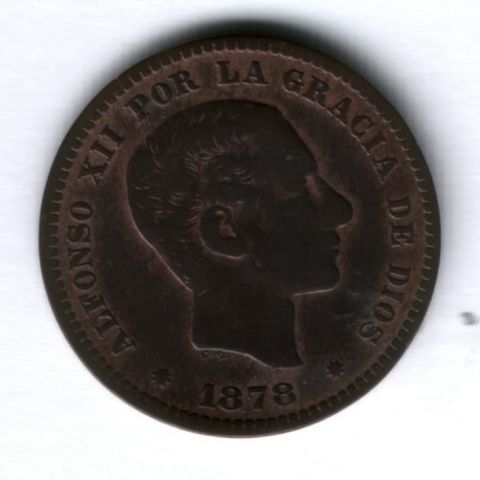 5 сантимов 1878 г. Испания