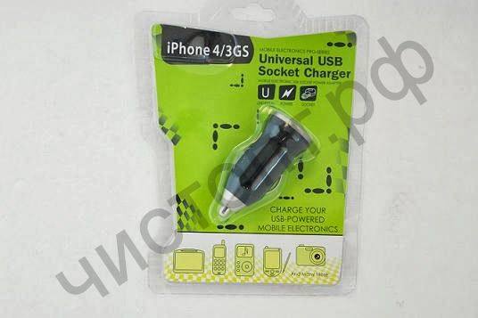 АЗУ AV-321 с 1 USB выходом 1000 mAh mini гриб блистер