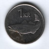 1 крона 1999 г. Исландия