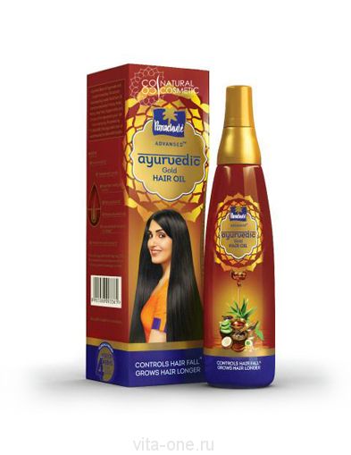 Восстанавливающее средство для волос Ayurvedic Gold Hair Oil Parachute (Парашют) 100 мл