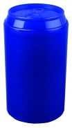Набор: 4 стакана на 125 мл в футляре в виде жестяной банки с открывалкой, синий (арт. 829412)