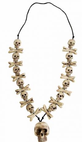 Ожерелье с черепом (80см)