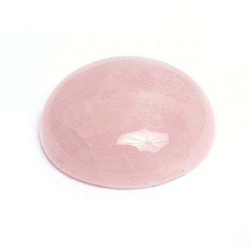 Кабошон "Кварц розовый" круг, 20 мм
