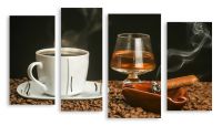 Модульная картина Виски с кофе