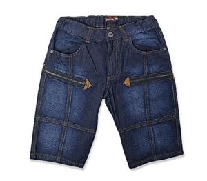 джинсовые бриджи для мальчика 7-11 лет