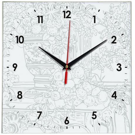 Часы раскраска Натюрморт