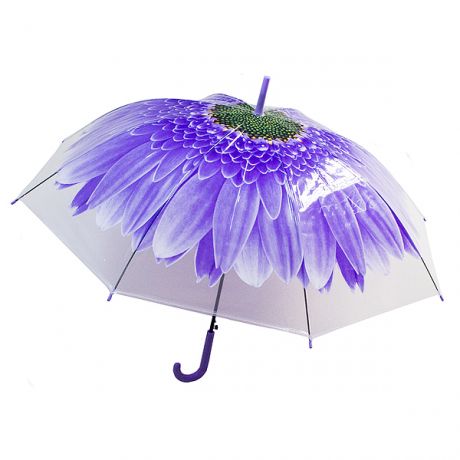 Зонт-трость Цветок синий
