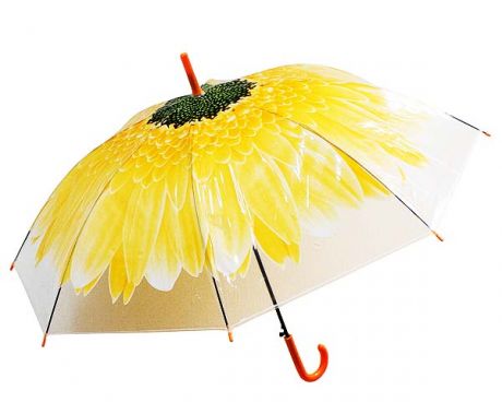 Зонт-трость Цветок желтый