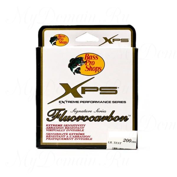 Леска Флюорокарбоновая Bass Pro Shops XPS Signature Series 0,250 мм; 8 lb/3,6 кг; 183 м.