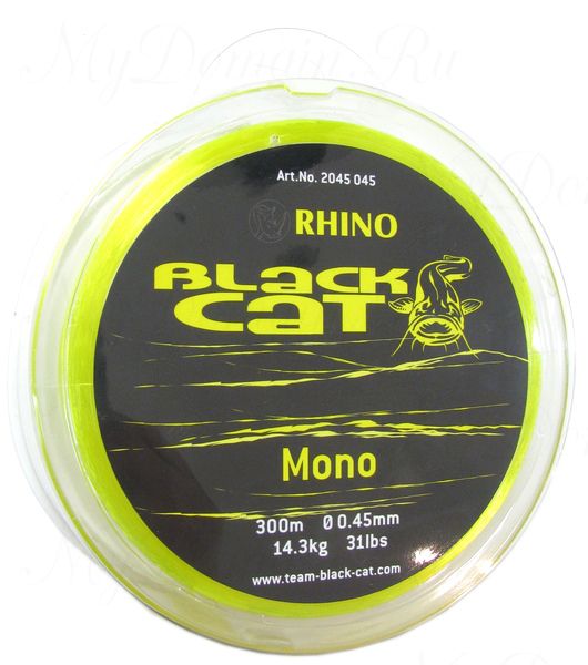 Леска Монофильная Black Cat Mono, цвет Yellow, 0.45 мм (300 м)