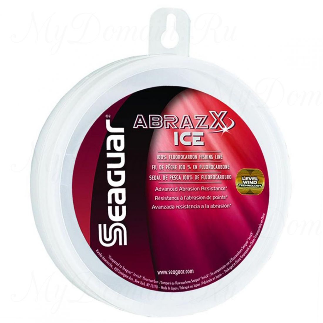 Леска флюорокарбоновая Seaguar Abrazx ICE для зимней ловли 0,117 мм; 2 lb/0,9 кг; 50 ярдов/45,7 м.