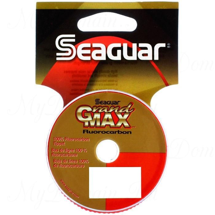 Поводковый материал из флюорокарбона Seaguar Grandmax 0,128 мм 3,7 lb/1,68 кг; 25 ярдов/23 м.