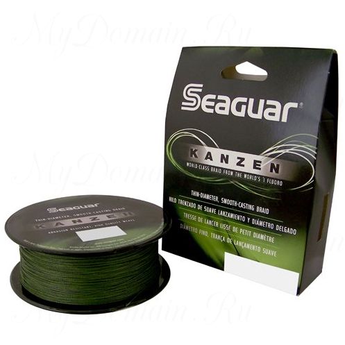 Шнур плетеный Seaguar Kanzen зелёный 0,260 мм; 30 lb/13,6 кг; 150 ярдов/137 м.