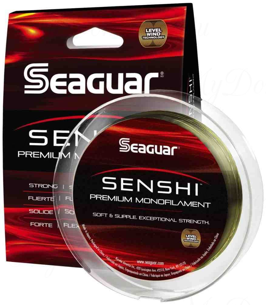 Леска монофильная Seaguar Senshi зеленая 0,16 мм; 4 lb/1,8 кг; 200 ярдов/183 м.