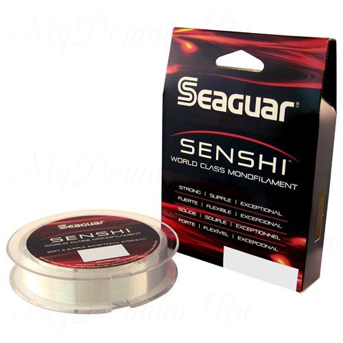 Леска монофильная Seaguar Senshi Clear 0,20 мм; 6 lb/2,7 кг; 200 ярдов/183 м.