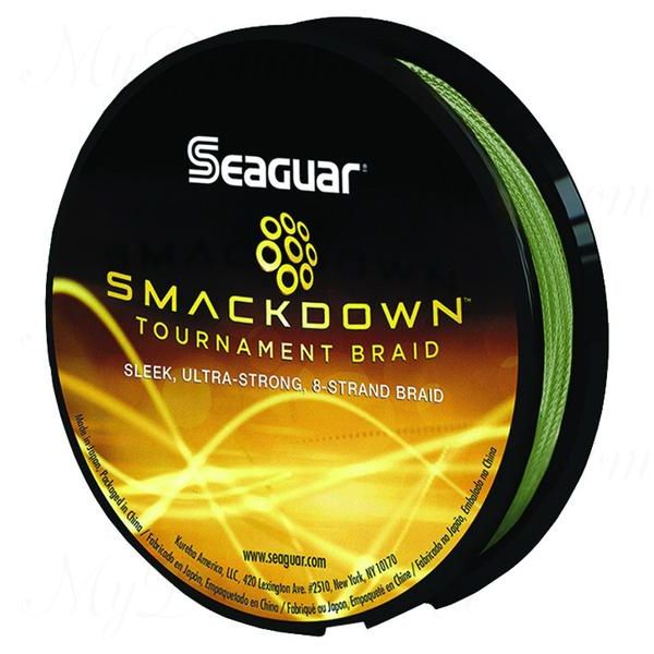 Шнур плетеный Seaguar Smackdown (x8) зелёный 0,128 мм; 10 lb/4,5 кг; 150 ярдов/137 м.