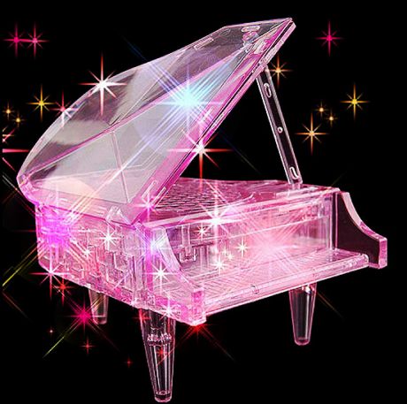 Головоломка 3D Рояль розовый