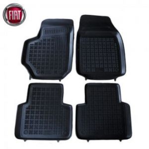 Коврики резиновые в салон автомобиля Fiat Croma II черные Rezaw Plast (Польша) - 4 шт | Автоковрики из резины в машину Фиат Крома 2 арт 201504