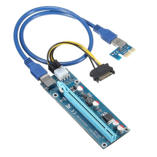 Райзер ver.006C 12v 6pin PCI-E PCI Express Riser USB 3.0