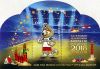 Почтовый блок Талисман Чемпионата мира по футболу FIFA 2018 в России Россия 2017