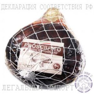 Окорок сыровяленый Прошутто Крудо с перцем Fontana Ermes Prosciutto Crudo Stagionato ~ 6 кг (Италия)