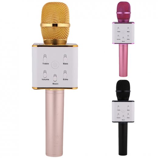 Беспроводной микрофон-караоке с встроенным динамиком Q7 Pro с поддержкой USB-накопителя