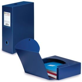 Короб архивный 100мм BRAUBERG пластик синий на 900 235375
