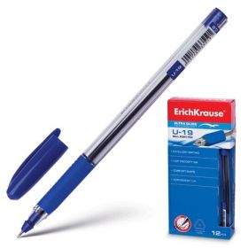 Ручка шар синяя ERICH KRAUSE Ultra Glide Technology U-19 0.6мм/12/144 33519