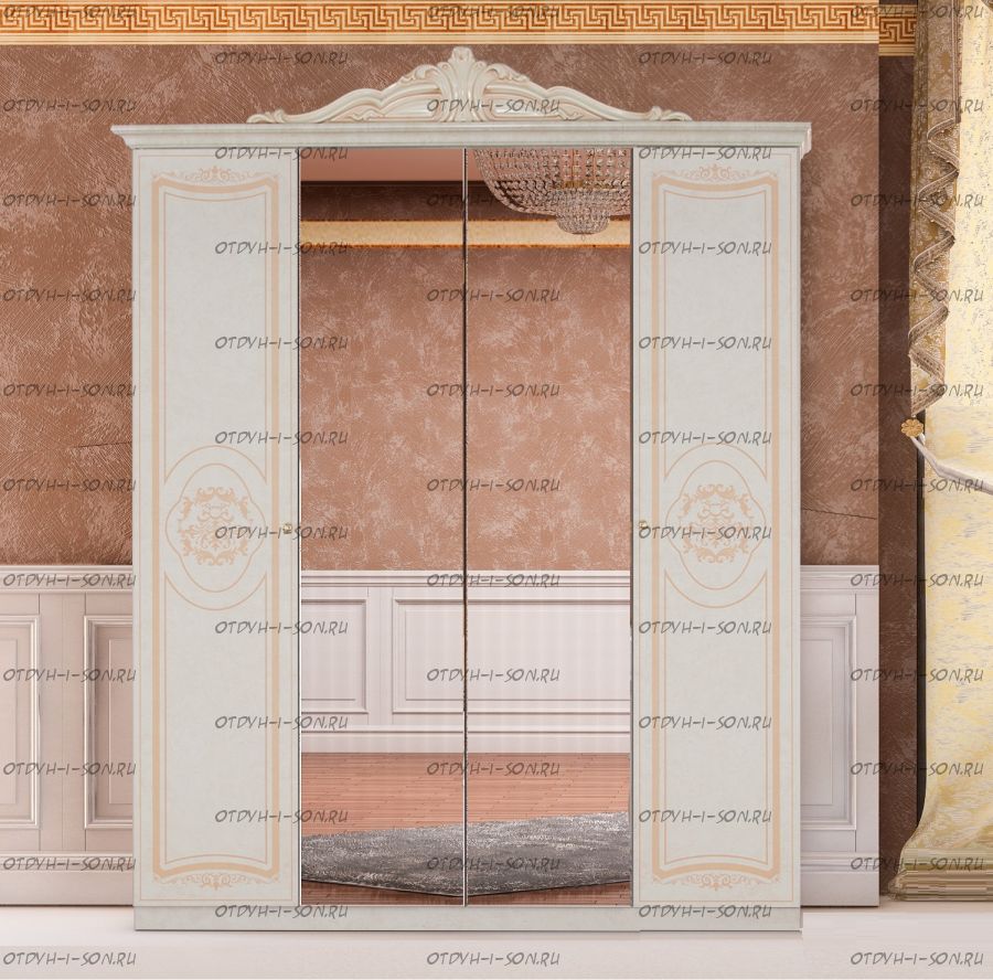Шкаф 4-х дверный Версаль Диа Мебель (235*62*190)