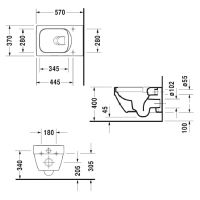 схема унитаза Duravit Vero Air 252509