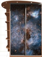 Наклейка на шкаф - Глубокий космос купить в магазине Интерьерные наклейки