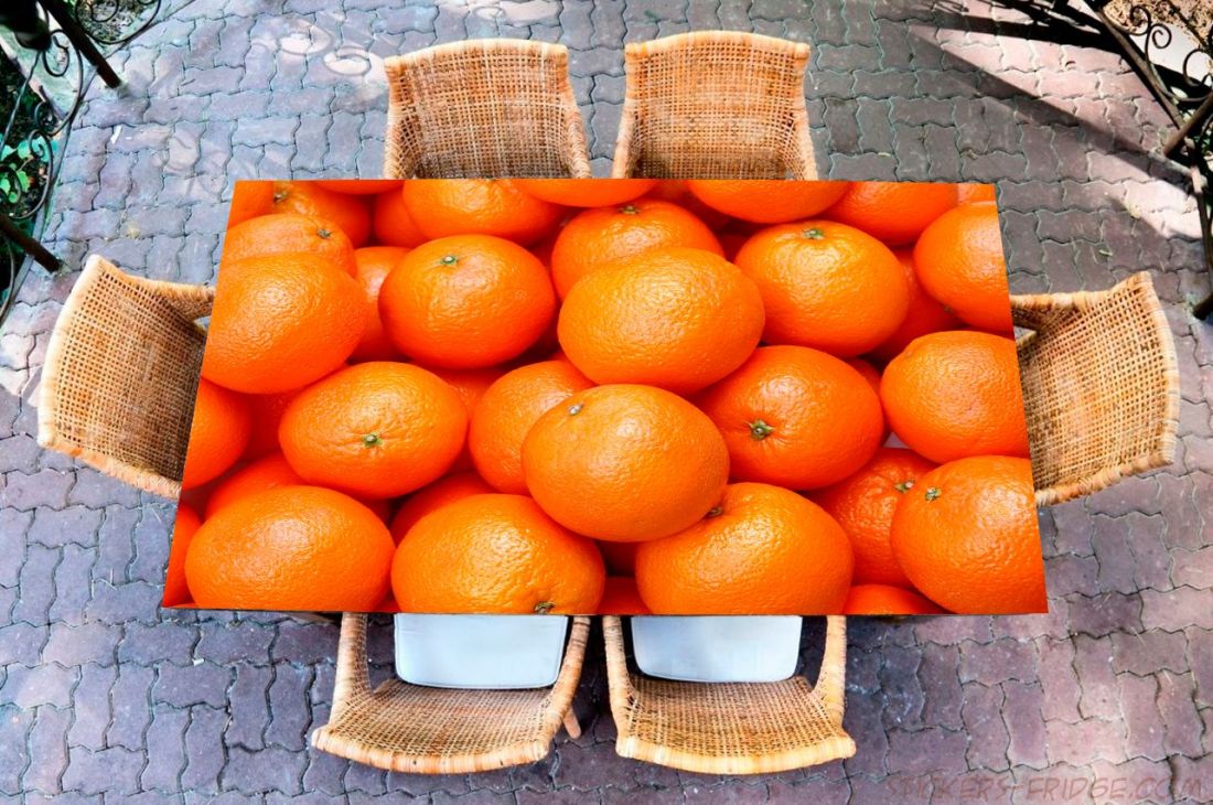 Наклейка на стол - Апельсин
