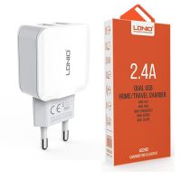 Сетевое зарядное устройство Ldnio A2202 2 USB (2,4 A) (white)