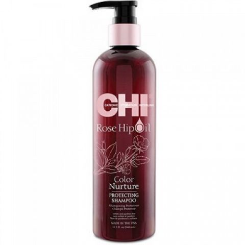 Шампунь с маслом лепестков роз / CHI Rose Hip Oil Shampoo, 11,5oz/340мл фл.